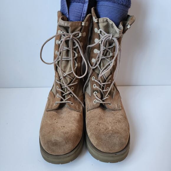 Altama Combat Boots Mens Size 8 R Model 5878 Brown Army Lace Up Suede Nylon main image 10